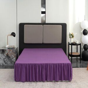 NEW Bed Skirt Queen Size Ruffled Bed Skirt with Split Corners